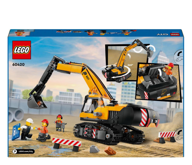 LEGO City 60420 Żółta koparka - 1248934 - zdjęcie 6